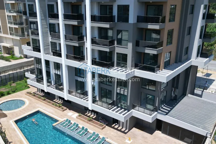 Jednopokojowy apartament z widokiem na góry w nowoczesnym kompleksie — Kargicak, Alanya 2 