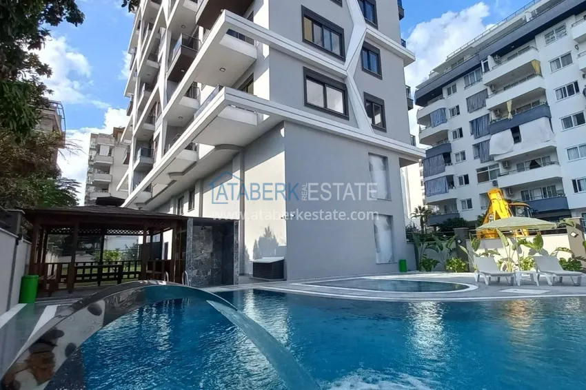 Apartament 1+1 z meblami i widokiem na morze, dzielnica Mahmutlar — Alanya  3 