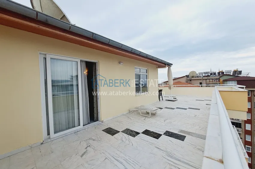 Kupuj  Duplex w centrum Alanyi - nadaje się na zezwolenie na pobyt, z meblami i jacuzzi na zewnętrznym tarasie  32 