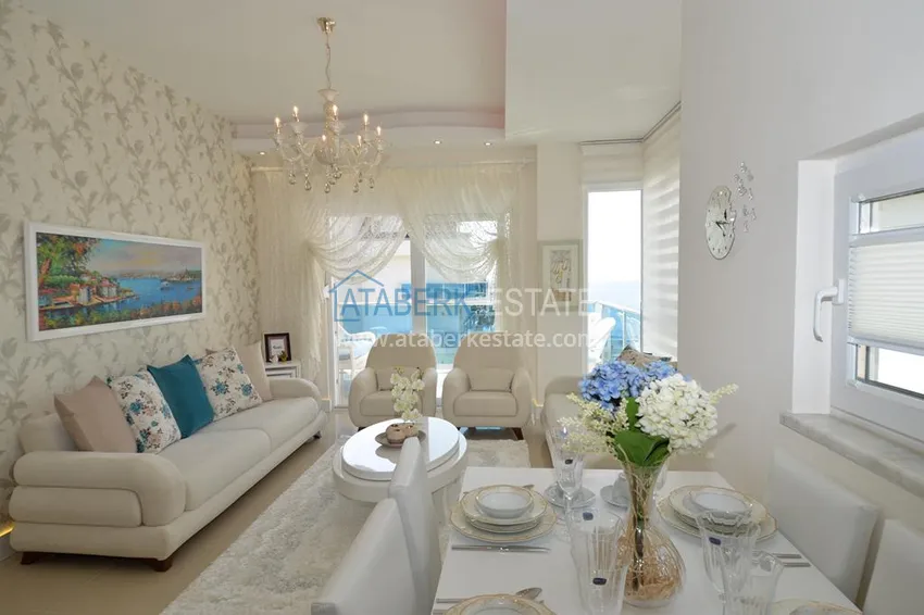 Kupuj  Dwupoziomowy penthouse w rejonie Kestel, umeblowany - pierwsza linia brzegowa  3 