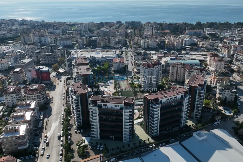 Umeblowany apartament typu studio w prestiżowym kompleksie mieszkalnym - dzielnica Cikcilli, Alanya 4 