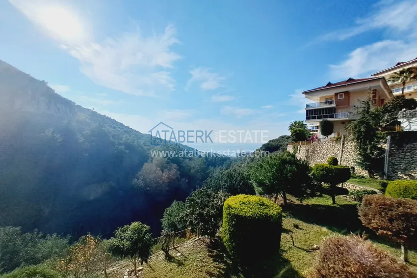 Umeblowana kamienica z panoramicznym widokiem w Alanyi, dzielnica Kargicak  4 