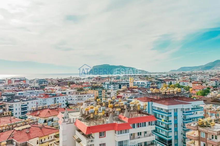 Mieszkanie liniowe 3+1 z meblami w Oba, Alanya  4 