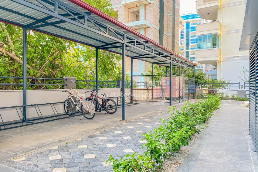 Apartament 1+1 z meblami i widokiem na morze, dzielnica Mahmutlar — Alanya  4 