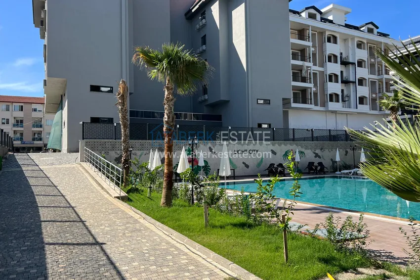 Jednopokojowy apartament pod klucz w komfortowym kompleksie - druga linia brzegowa, dzielnica Kargicak, Alanya  4 