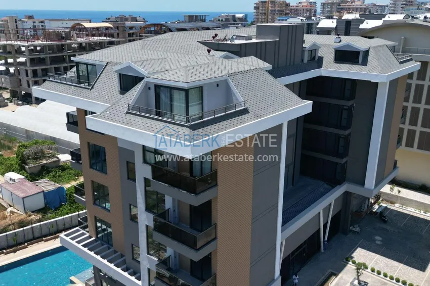 Jednopokojowy apartament z widokiem na góry w nowoczesnym kompleksie — Kargicak, Alanya 5 