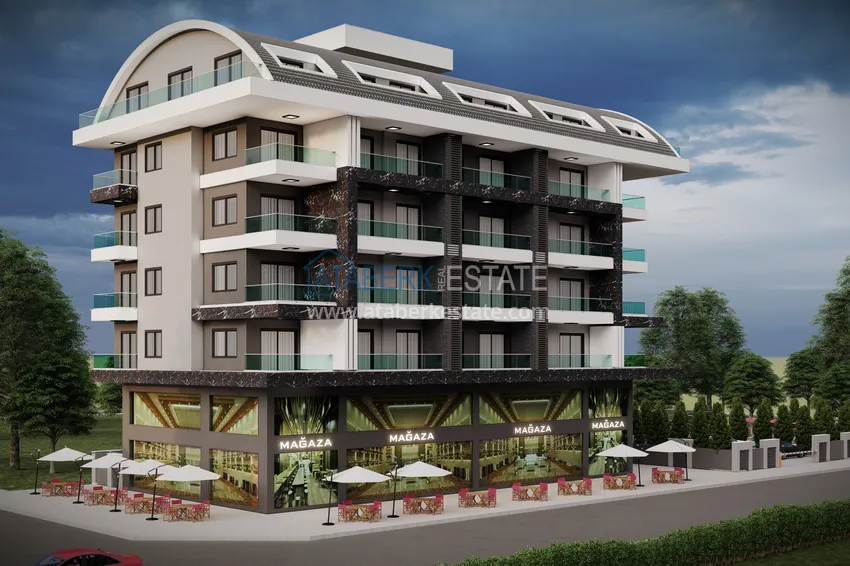 Kompleks w budowie w dzielnicy Kargicak, Alanya — nieruchomość inwestycyjna bezpośrednio od dewelopera 10 