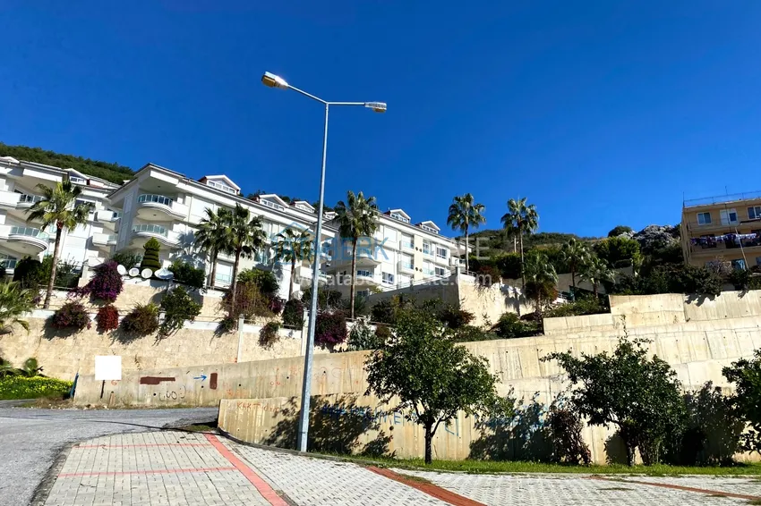 Umeblowany apartament 2+1 z widokiem na morze, odpowiedni na zezwolenie na pobyt - centrum Alanyi, plaża Kleopatra 6 