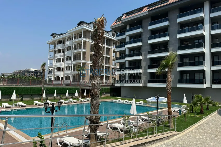 Jednopokojowy apartament pod klucz w komfortowym kompleksie - druga linia brzegowa, dzielnica Kargicak, Alanya  6 