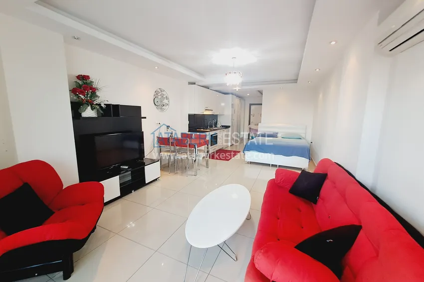Kupuj  Umeblowany apartament typu studio w prestiżowym kompleksie mieszkalnym - dzielnica Cikcilli, Alanya 6 