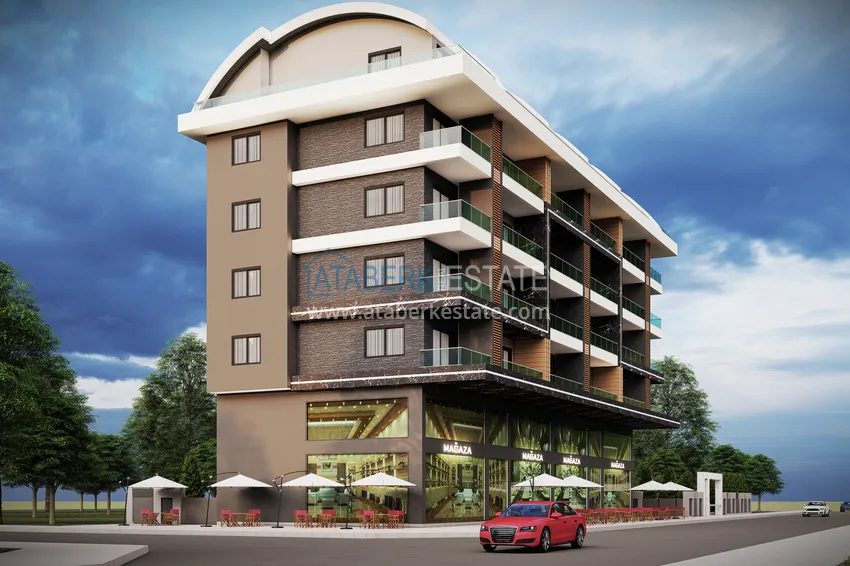 Kompleks w budowie w dzielnicy Kargicak, Alanya — nieruchomość inwestycyjna bezpośrednio od dewelopera 11 