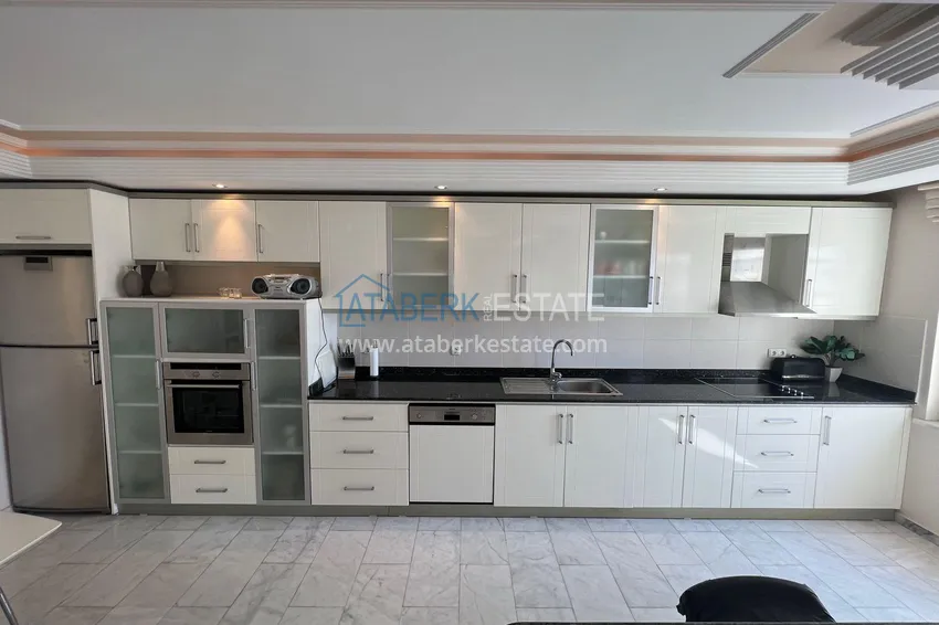 Kupuj  3+1 umeblowane mieszkanie bezpośrednio od właściciela — pierwszy apartament nadmorski, dzielnica Tosmur, Alanya 7 