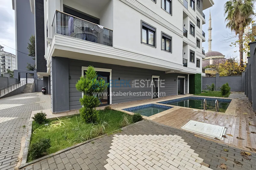 Apartament 1+1 w nowym kompleksie butikowym w centrum Alanyi, plaża Kleopatra 7 