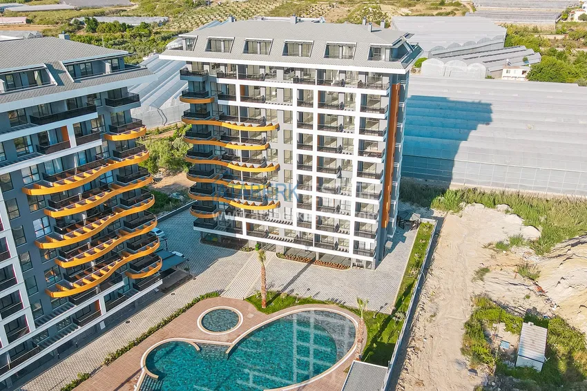 Umeblowane mieszkanie 2+1 w komfortowym kompleksie — Alanya, dzielnica Avsallar 8 