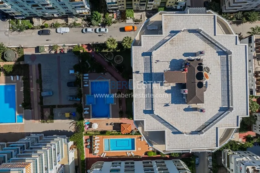 Dwupoziomowy penthouse z oryginalnym wystrojem wnętrz i widokiem na morze — dzielnica Mahmutlar, Alanya 7 