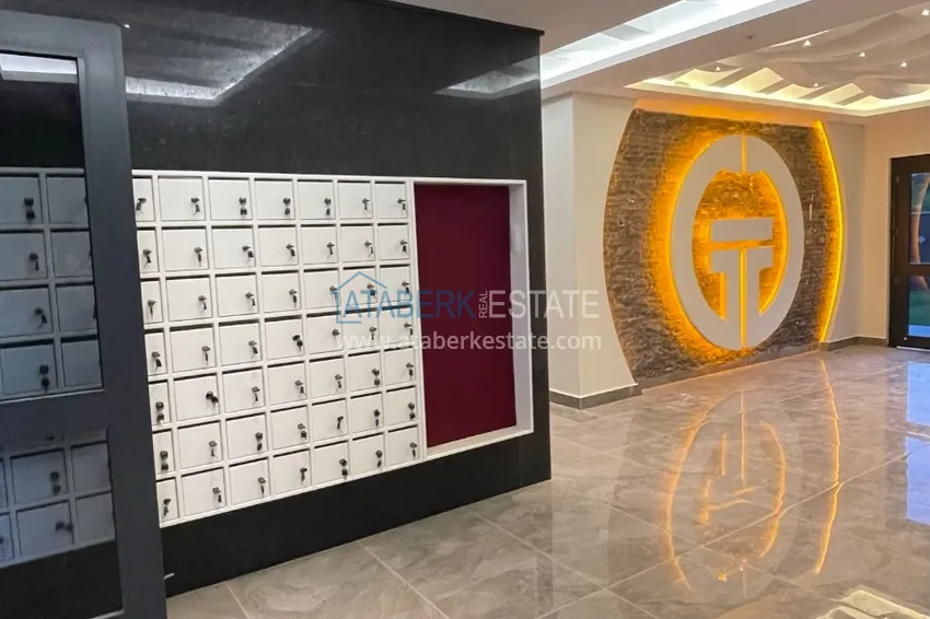 Apartament 1+1 z meblami i widokiem na morze, dzielnica Mahmutlar — Alanya  7 