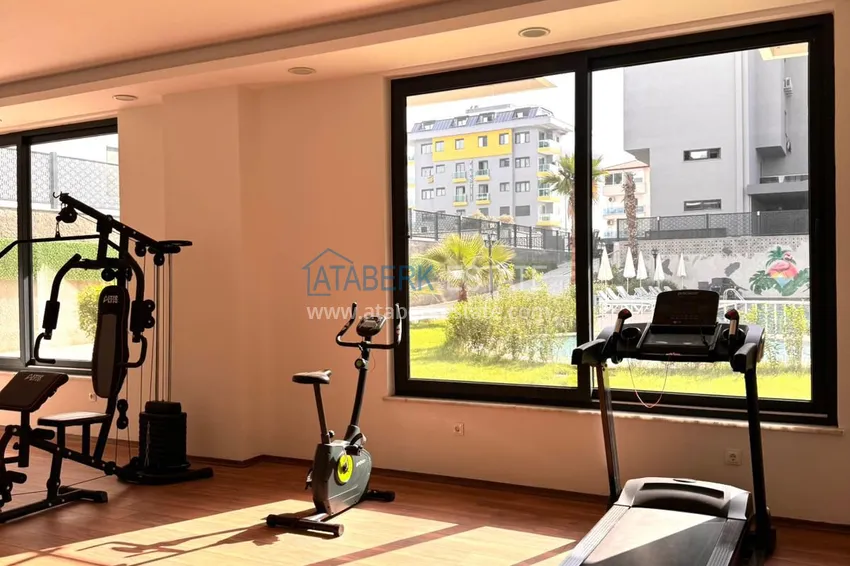 Jednopokojowy apartament pod klucz w komfortowym kompleksie - druga linia brzegowa, dzielnica Kargicak, Alanya  7 