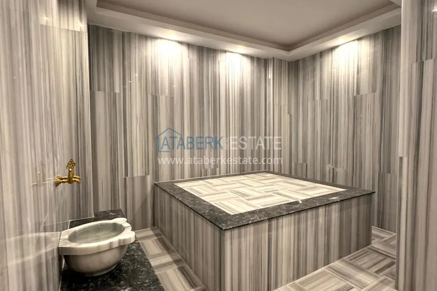 Jednopokojowy apartament pod klucz w komfortowym kompleksie - druga linia brzegowa, dzielnica Kargicak, Alanya  8 