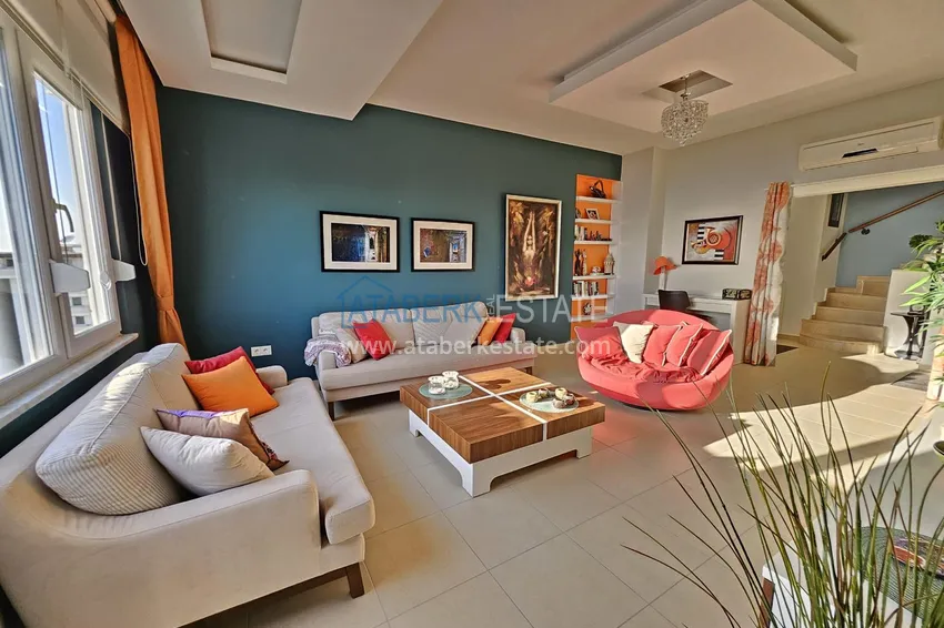 Kupuj  Dwupoziomowy penthouse z oryginalnym wystrojem wnętrz i widokiem na morze — dzielnica Mahmutlar, Alanya 9 
