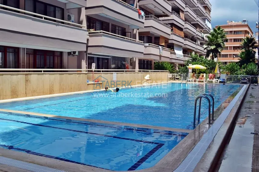 Umeblowany apartament z 1 sypialnią nad morzem w Mahmutlar, Alanya  11 