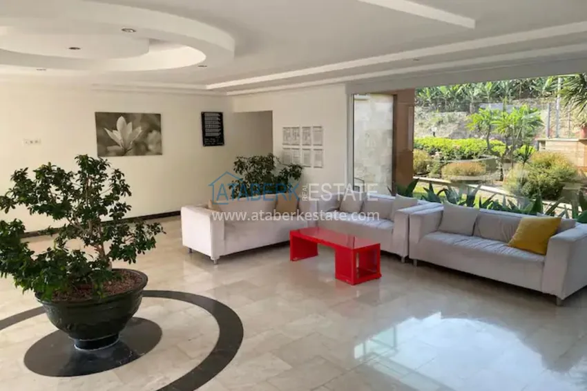 Apartament z 2 sypialniami z meblami i panoramicznym widokiem w Cikcilli Alanya 15 