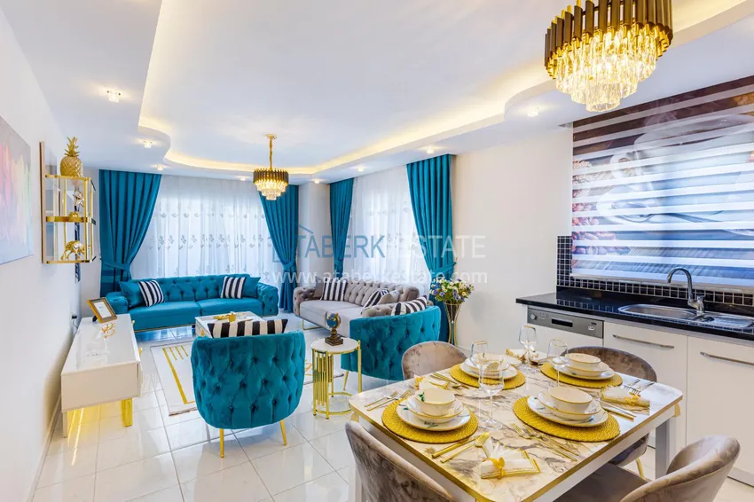 Kupuj  Linear 3+1 apartament z luksusowymi meblami w przytulnym kompleksie — Alanya, dzielnica Mahmutlar 2 