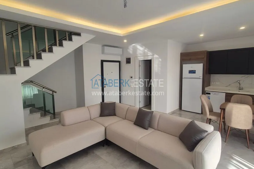 Kupuj  Trzypokojowy duplex w nowym ekskluzywnym kompleksie — dzielnica Avsallar, Alanya 2 