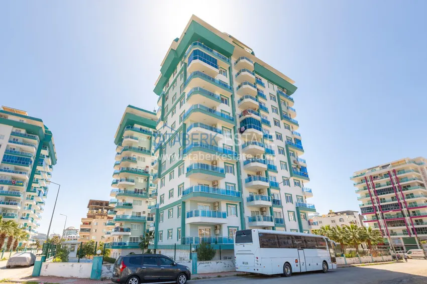 Linear 3+1 apartament z luksusowymi meblami w przytulnym kompleksie — Alanya, dzielnica Mahmutlar 1 