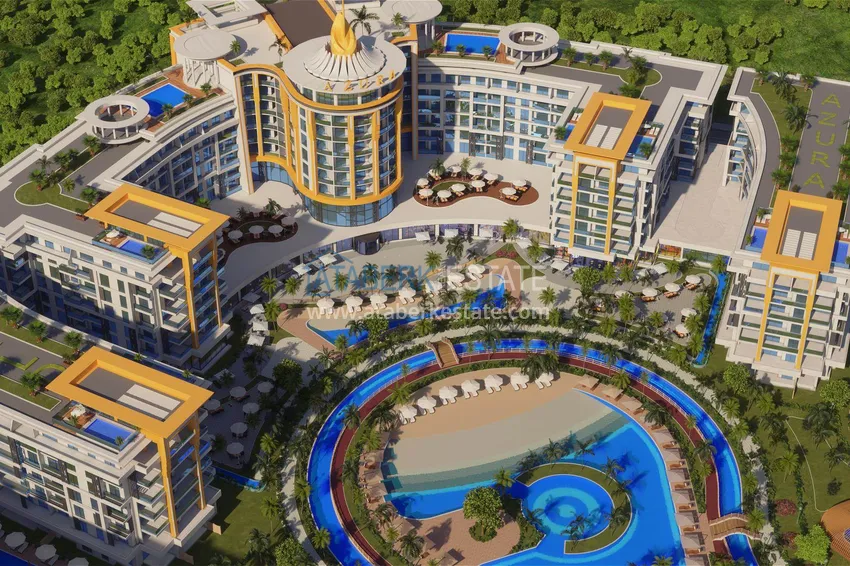 Przestronny apartament z jedną sypialnią 89 m2 w luksusowym kompleksie hotelowym — Alanya, dzielnica Turkler 2 