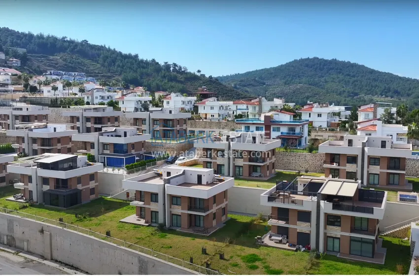 Dwupoziomowa willa typu twin w elitarnym ekokompleksie — dzielnica Kargicak, Alanya 4 
