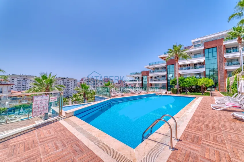 Apartament z 2 sypialniami z meblami i panoramicznym widokiem w Cikcilli Alanya 5 