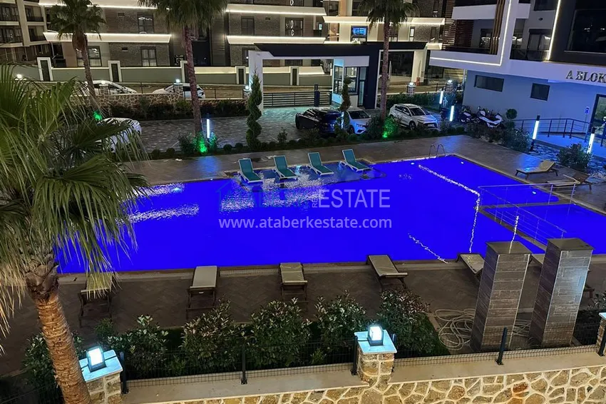 Apartament z 1 sypialnią i pięknym wykończeniem w dzielnicy Alanya Oba 4 