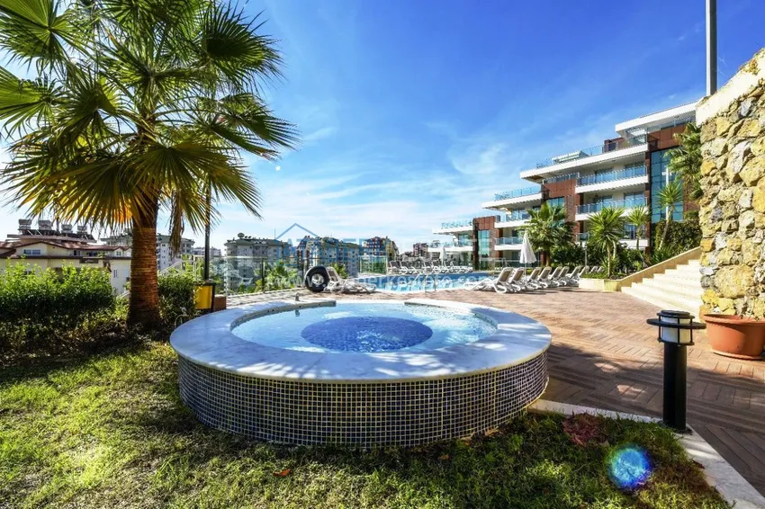 Apartament z 2 sypialniami z meblami i panoramicznym widokiem w Cikcilli Alanya 8 
