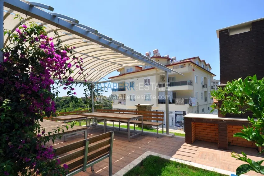 Apartament z 2 sypialniami z meblami i panoramicznym widokiem w Cikcilli Alanya 9 