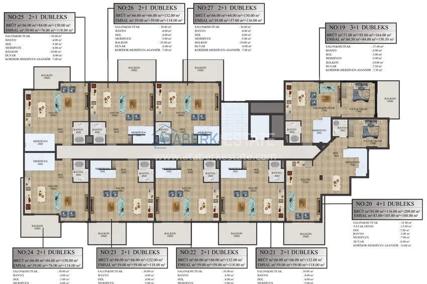 Kupuj taniej Trzypokojowy duplex w nowym ekskluzywnym kompleksie — dzielnica Avsallar, Alanya 1 