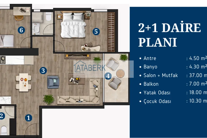 Kupuj taniej Apartament pod klucz 2+1 w Antalyi, Guzeloba z widokiem na morze i las - komfort i wygoda w pobliżu morza 1 