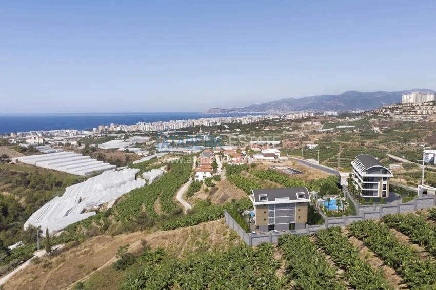 Apartament z panoramicznym widokiem w okazyjnej cenie w nowym kompleksie — Kargicak, Alanya 3 