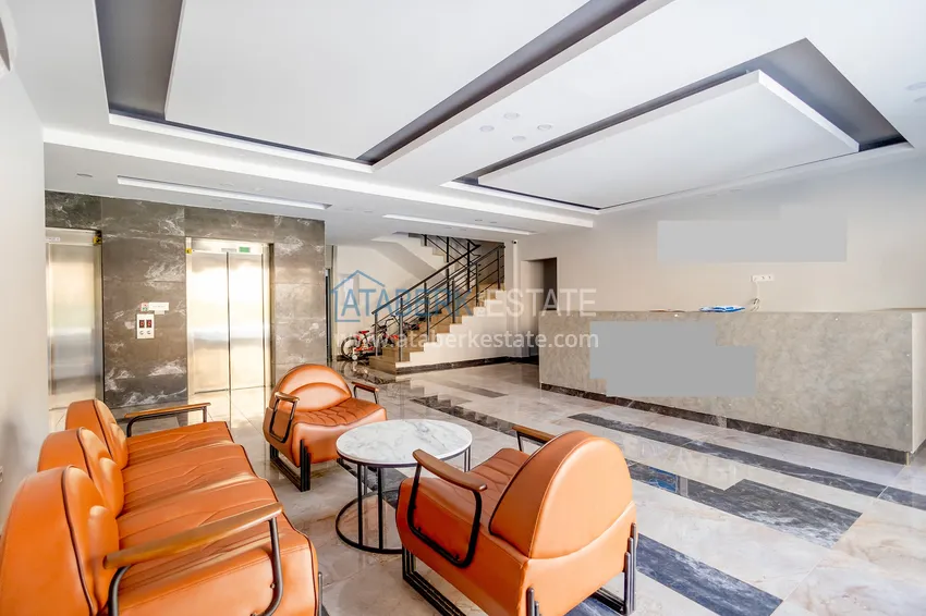 Jednopokojowy apartament z meblami w Alanyi, dzielnica Oba 10 