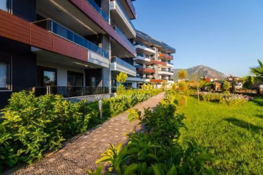 Umeblowane mieszkanie z jedną sypialnią do wynajęcia w prestiżowej rezydencji — dzielnica Oba, Alanya B1 9 