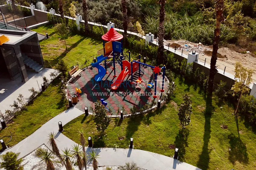 Dobrze wykończony apartament z jedną sypialnią w komfortowej rezydencji — dzielnica Kargicak, Alanya 10 