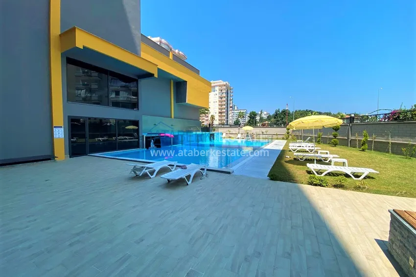 Dwupokojowy apartament z panoramicznym widokiem na morze i góry w centrum Mahmutlar 10 