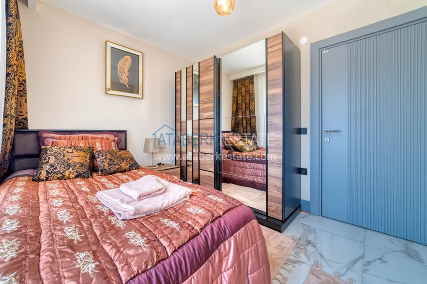 Kupuj  Dwupoziomowy penthouse 2+1 z nowymi meblami i widokiem na góry w Oba, Alanya 12 