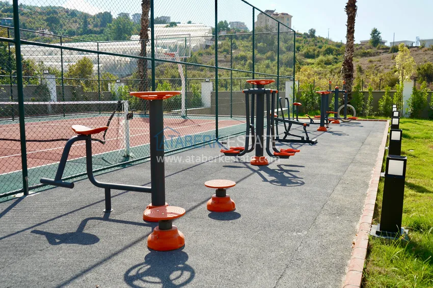 Dobrze wykończony apartament z jedną sypialnią w komfortowej rezydencji — dzielnica Kargicak, Alanya 11 
