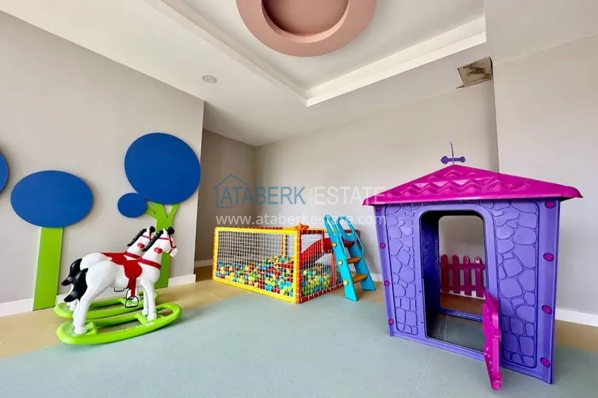 Dobrze wykończony apartament z jedną sypialnią w Alanya, dzielnica Avsallar 11 