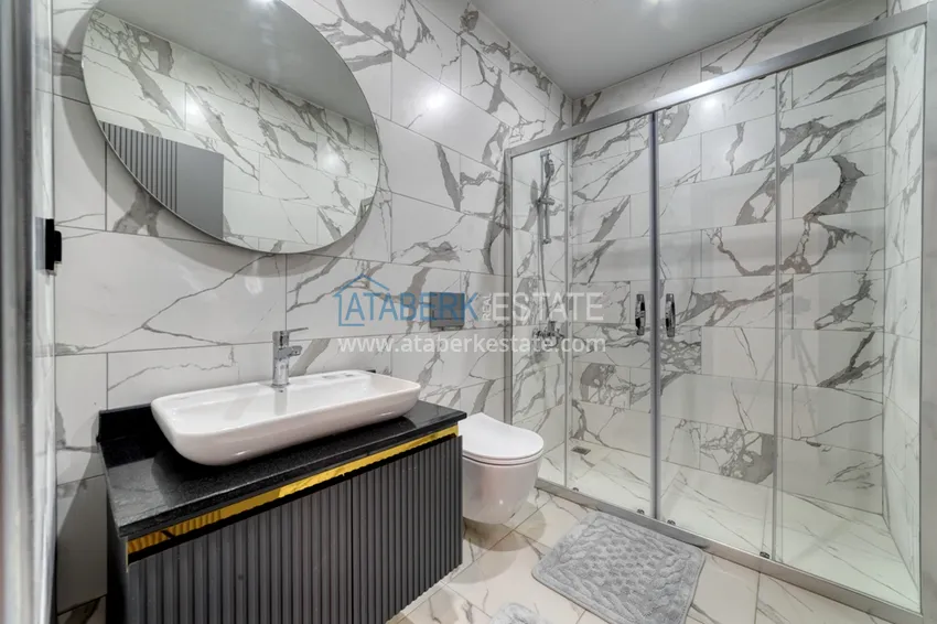 Kupuj  Dwupoziomowy penthouse 2+1 z nowymi meblami i widokiem na góry w Oba, Alanya 14 