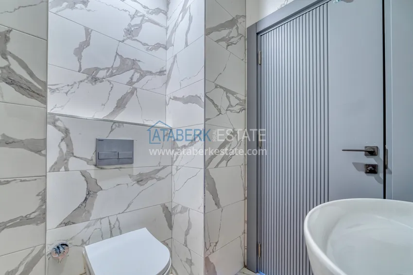 Kupuj  Dwupoziomowy penthouse 2+1 z nowymi meblami i widokiem na góry w Oba, Alanya 15 