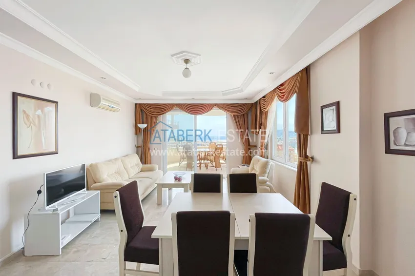 Kupuj  Apartament 2+1 z meblami i widokiem na morze, odpowiedni na zezwolenie na pobyt — Tosmur, Alanya 14 