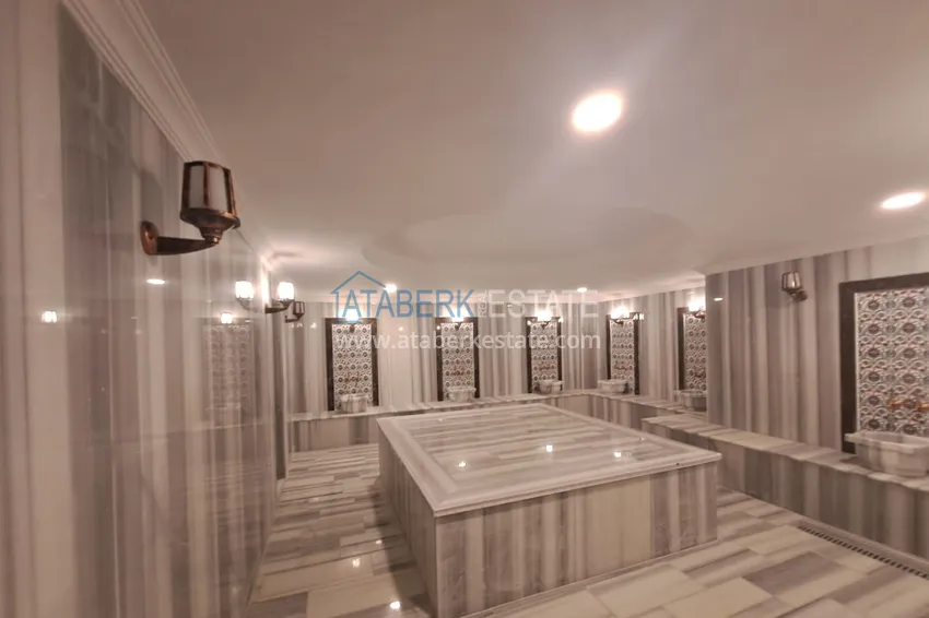 Dobrze wykończony apartament z jedną sypialnią w Alanya, dzielnica Avsallar 14 