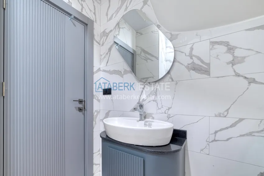 Kupuj  Dwupoziomowy penthouse 2+1 z nowymi meblami i widokiem na góry w Oba, Alanya 16 