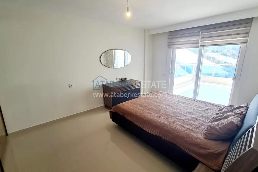 Kupuj  Apartament 2+1 z meblami i widokiem na morze — luksusowy kompleks w Kargicak 15 